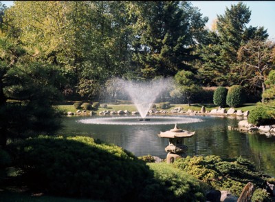 Kasco 3.1JF & 3.3JF 3 HP Floating Aerating Fountains - Willow Fountain Pattern