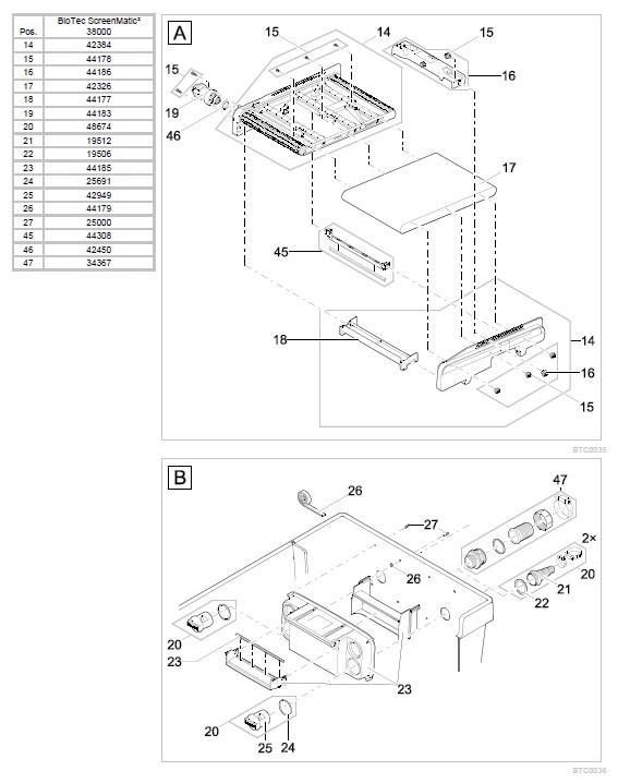 Oase BioTec Screenmatic 2 38000 Pond Filter - Parts Diagram 2